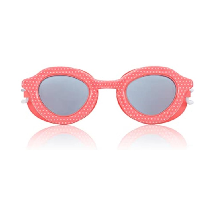 Polka dot print elastic cord children's swimming goggles