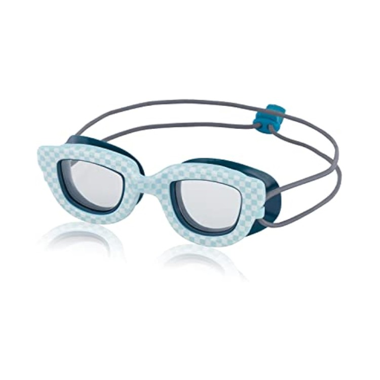 Polka dot print elastic cord children's swimming goggles