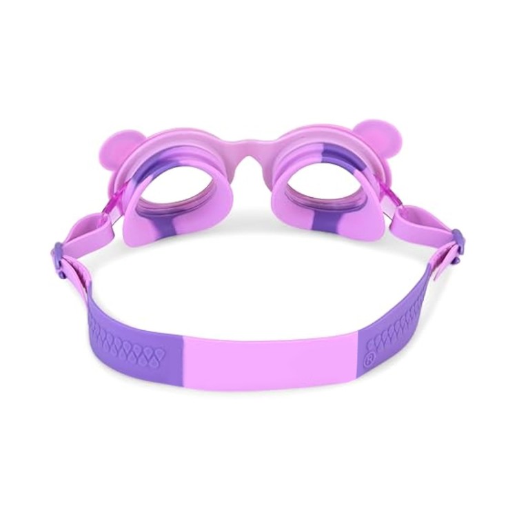 Purple fun design children's swimming goggles
