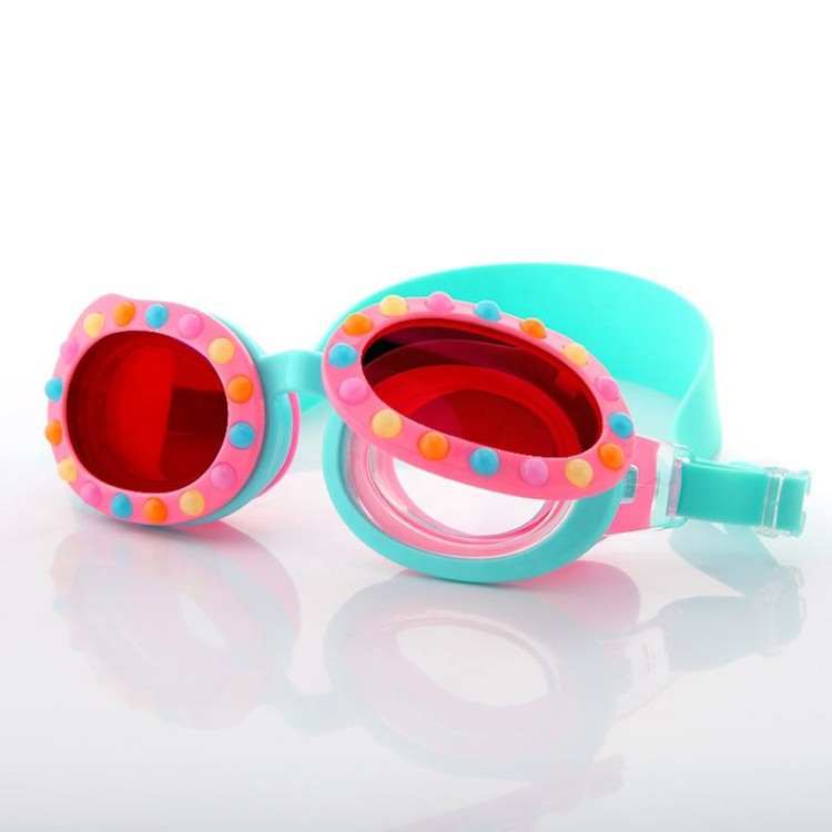 Cute anti-fog silicone swimming goggles for children