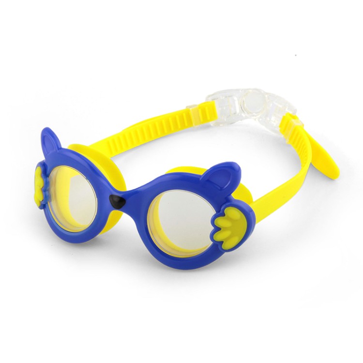 Cartoon silicone eye protection children's swimming goggles