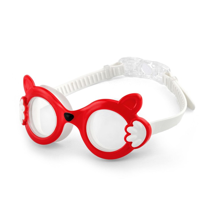 Cartoon silicone eye protection children's swimming goggles